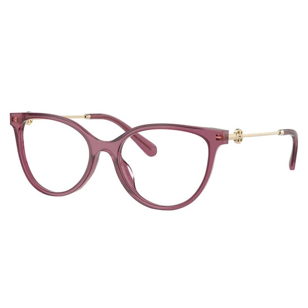Tory Burch TY 2149U 3179 Berry Transparent Plastic Cat-Eye Eyeglasses 53mm